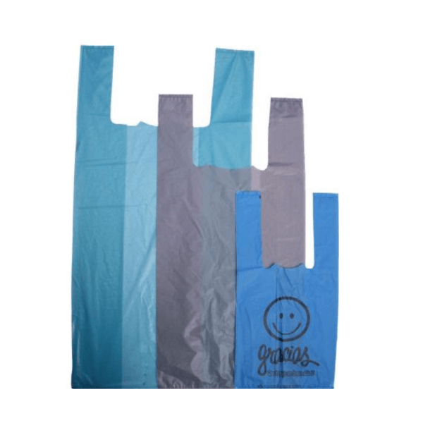 High Density Polyester T-Shirt Bag - 80 Gauge- 25cm x 15 cm x 50 cm